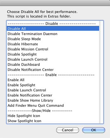 Optimizations Script